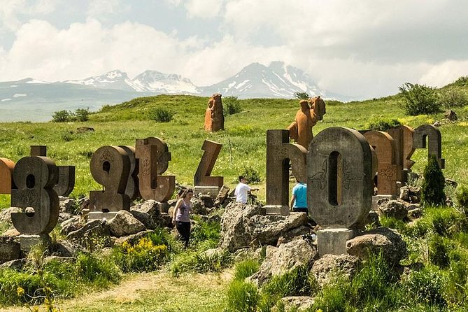 Amberd (Saghmosavank,Armenian alphbet monument) - What you see at the Amberd Fortress stop