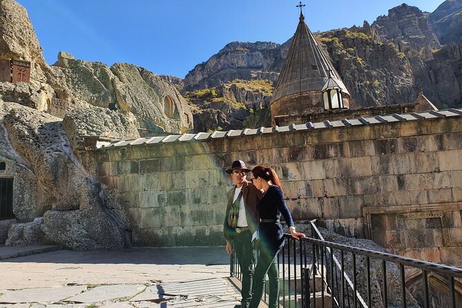 Garni,Geghard, Khor Virap Private Tour with Mt. Ararat Views - Geghard, a church cut into solid rock