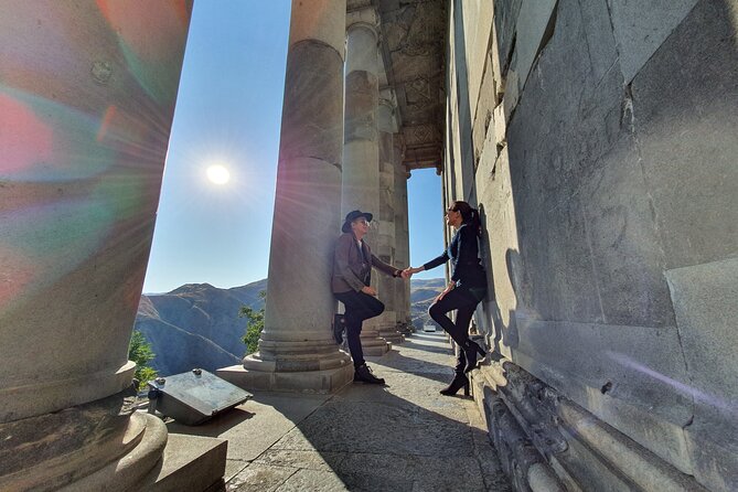 Garni,Geghard, Lake Sevan & Dilijan Monasteries Private Tour - Charents Arch and the first view of Mount Ararat