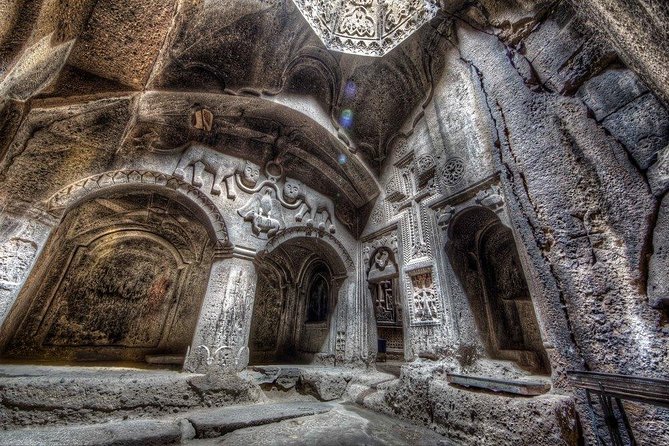 Garni Temple and Geghard Monastery - private tour from Yerevan - 4 hours - Charent’s Arch and the first view of Mount Ararat