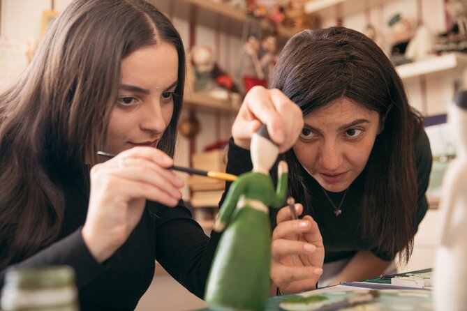 Paint Your Own Traditional Doll - Making accessories while the paint dries