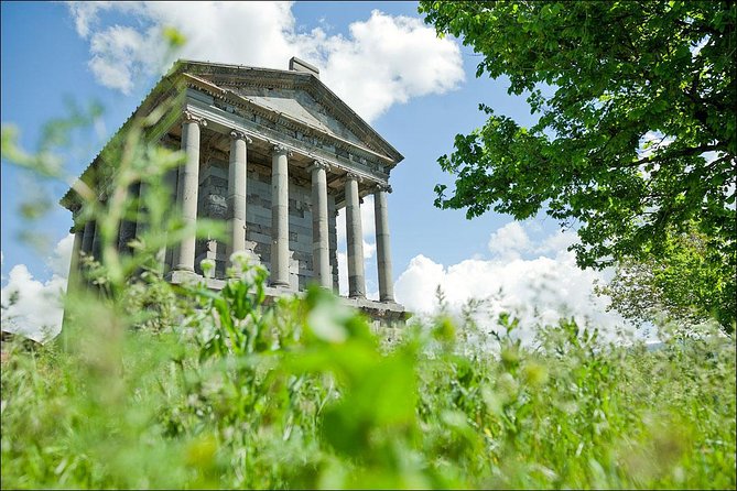 Private Half-Day Garni Temple and Geghard Monastery Tour from Yerevan - Charents Arch frames Mount Ararat