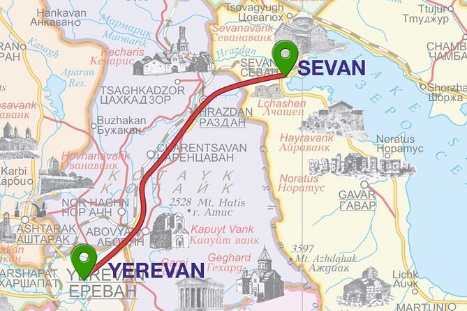 Transfer from Yerevan to Lake Sevan or vice versa - Choosing between a sedan, van, and minibus