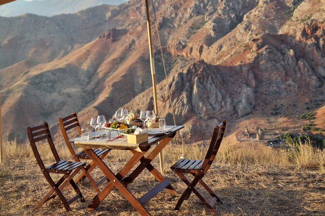 Winemaker's Table: Areni Cliffs - A table above Noravank Canyon